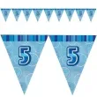 baner flagi urodziny 5 glitz blue niebieski 2 7 m