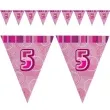 baner flagi urodziny 5 glitz pink rozowy 2 7 m