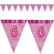 baner flagi urodziny 6 glitz pink rozowy 2 7 m