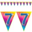 baner flagi urodziny 7 rainbow swirl funny fashion 5 m