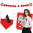 baner girlanda papierowa swieto 3 maja godlo bialo czerwony 2 5 m
