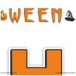 baner halloween kot czarownicy z dynia mix 3m