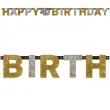baner happy 40th birthday sparkling celebration silver gold amscan 213 cm