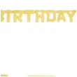 baner happy birthday brokat zlota godan 160 x 11 cm