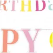 baner happy birthday cyfra 1 pastelowy mix unique 182 cm