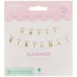 baner happy birthday kotek kremowy partydeco 1 8 m