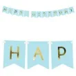 baner happy birthday niebieski jasny partydeco 175 cm
