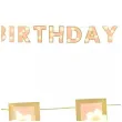 baner happy birthday stokrotki rozowy partydeco 2 m
