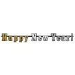 baner happy new year holograficzny partydeco 142 cm