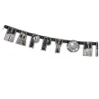 baner happy new year srebrny unique 152 cm