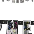 baner happy new year srebrny unique 152 cm