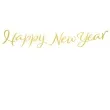 baner happy new year zloty partypal 120 cm
