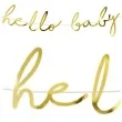 baner hello baby partydeco zloty 70 cm