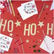 baner ho ho ho zloty brokatowy partydeco 100 cm