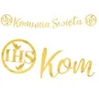 baner komunia swieta ihs zloty partypal 150 cm