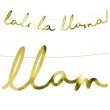 baner lalala llama partydeco zloty 82 cm