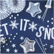 baner let it snow bialy holograficzny partydeco 170 cm