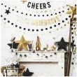 baner lets celebrate partydeco zloty 106 cm