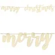 baner merry christmas drewniany partydeco 87 cm