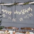 baner merry christmas drewniany partydeco 87 cm