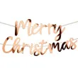 baner merry christmas rozowy godan 2 m