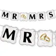 baner mr mrs obraczki 100 cm