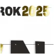 baner nowy rok 2025 metalic zloto czarny 220 cm