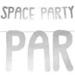 baner space party kosmos srebrny partydeco 96 cm