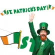 baner st patricks day irlandzka flaga zielony 2 2 m