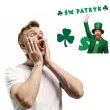 baner sw patryk z koniczynka zielony 2 2 m
