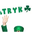 baner sw patryk z koniczynka zielony 2 2 m