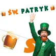 baner sw patryk z kuflem piwa zielono pomaranczowy 2 2 m