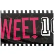 baner sweet 16 urodziny czarny boland
