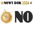 baner szampanski nowy rok 2024 zloto czarny 2 3 m