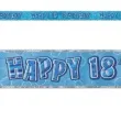 baner tasma urodziny 18 niebieski glitz unique 365 cm