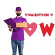 baner walentynki czerwono rozowy 2 2 m