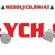baner wesolych swiat z brokatem czerwono srebrno zielony 2 2 m