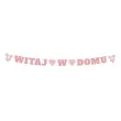 baner witaj w domu girl rozowy godan 2 8 m