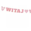 baner witaj w domu girl rozowy godan 2 8 m