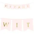 baner witamy partydeco rozowy jasny 80 cm