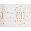 bieznik 60 urodziny rozowe zloto bialy santex 500 x 30 cm