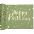 bieznik happy birthday kraft oliwkowy santex 500 x 28 cm