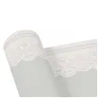 bieznik koronkowa ramka srebrny paw 40x2400cm