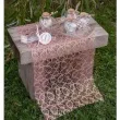 bieznik koronkowy rose gold poliester santex 500 x 28 cm