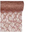 bieznik koronkowy rose gold poliester santex 500 x 28 cm