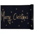 bieznik merry christmas czarny santex 500 x 30 cm