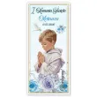 bileciki merci personalizowane podziekowania dla gosci komunia swieta chlopiec w albie x6