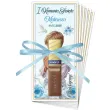 bileciki merci personalizowane podziekowania dla gosci komunia swieta chlopiec w albie x6