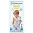 bileciki merci personalizowane podziekowania dla gosci komunia swieta chlopiec w albie x6