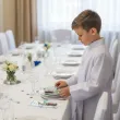 bileciki merci personalizowane podziekowania dla gosci komunia swieta chlopiec w albie x6
